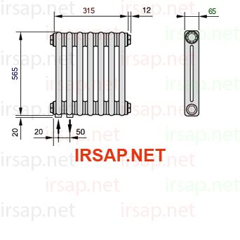 Радиатор IRSAP Tesi 20565/7 T18 CL 01